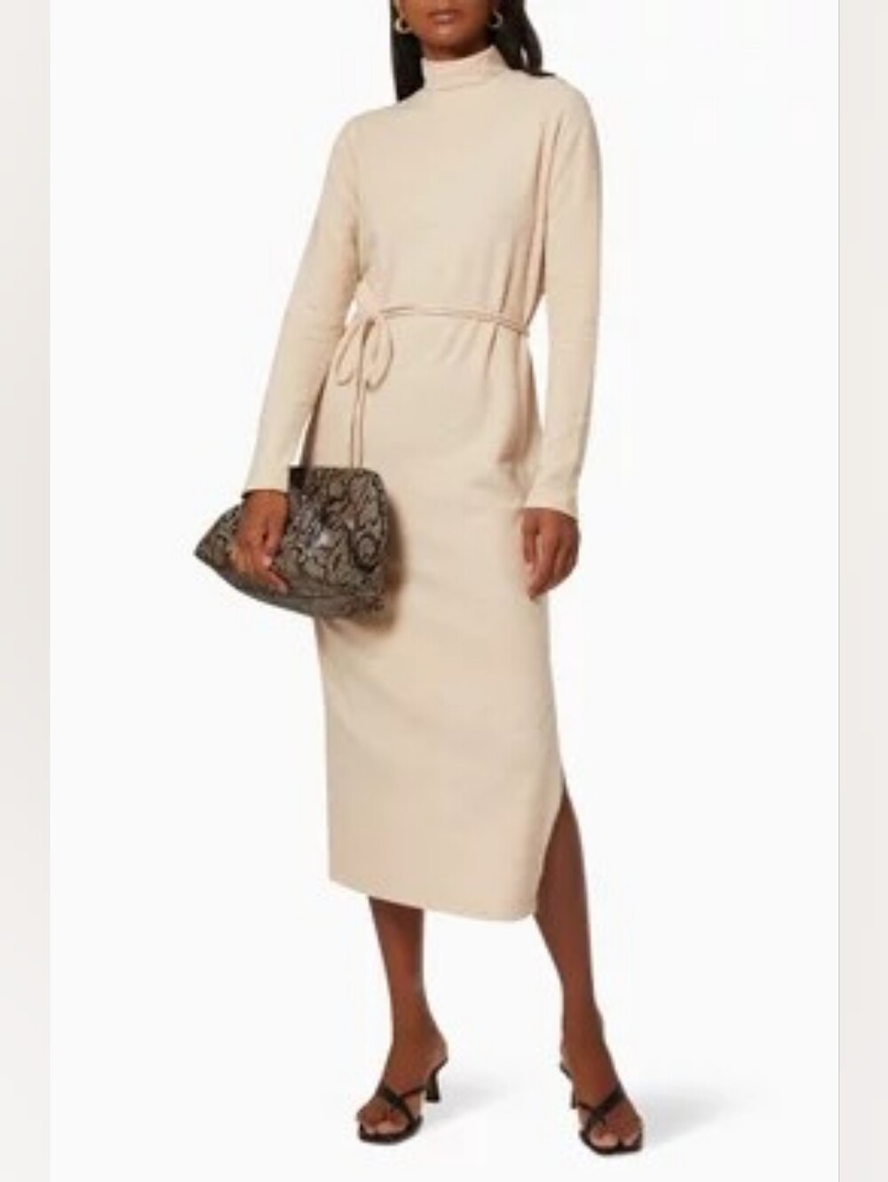 NWT VINCE | $445 Turtleneck Cashmere-Blend Midi Dress - Picture 5 of 9